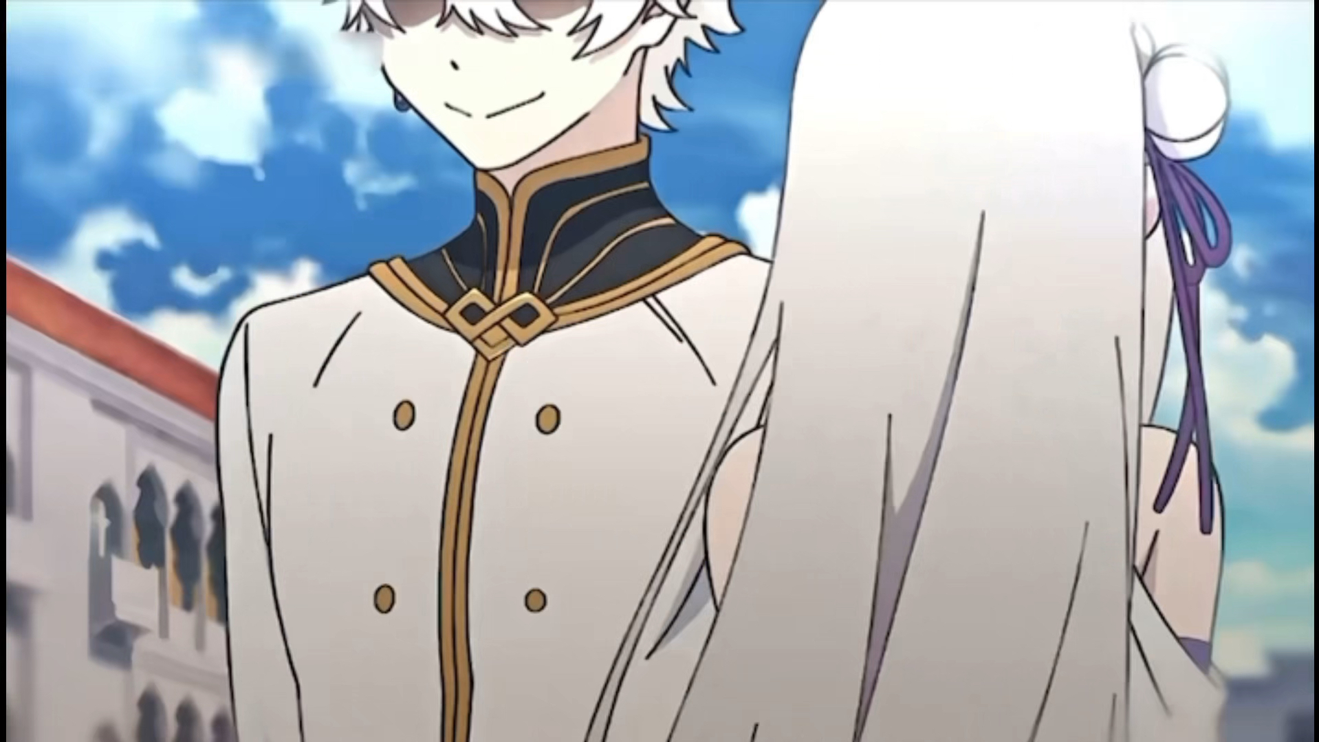 "你那美丽的银色长发已经把我深深吸引住了"