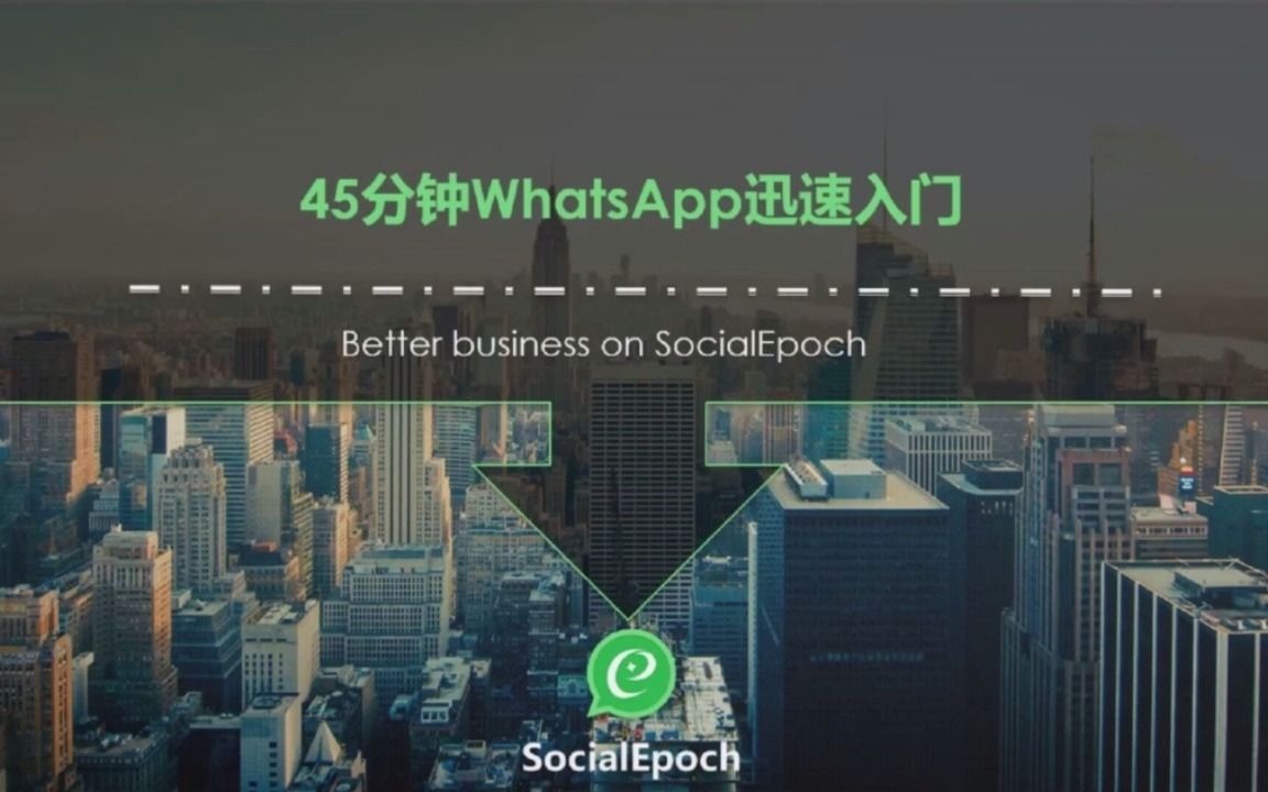 WhatsApp入门实战技巧,一个小时入门WhatsApp哔哩哔哩bilibili