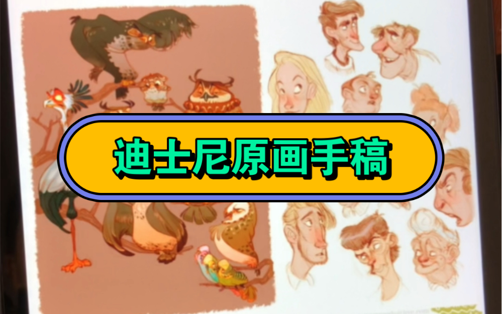 去迪士尼上班搞到的,画画人永远可以相信的迪士尼原画手稿,上班是假的