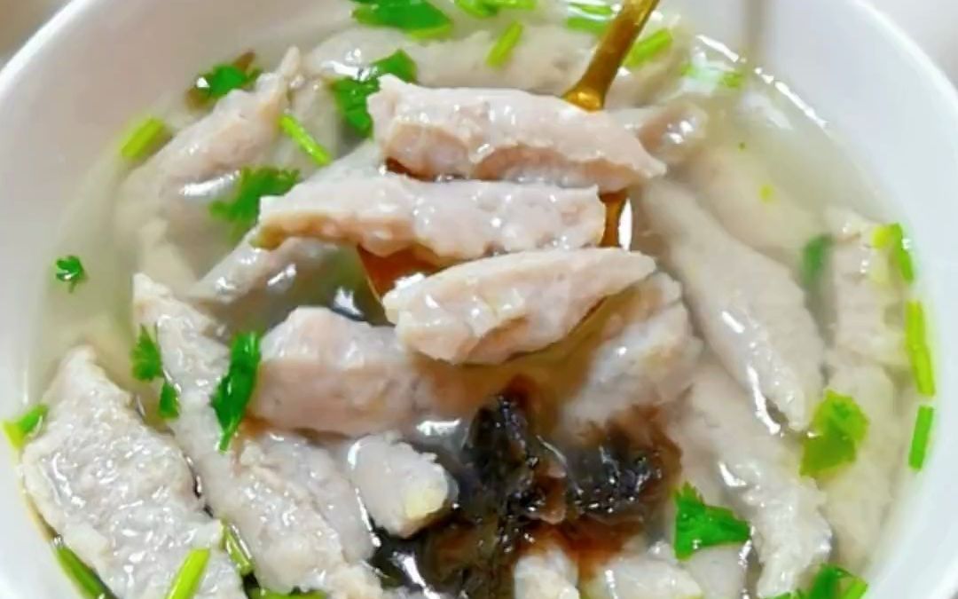 福鼎肉片家庭做法,汤鲜味美,爽滑q弹,好吃不油腻