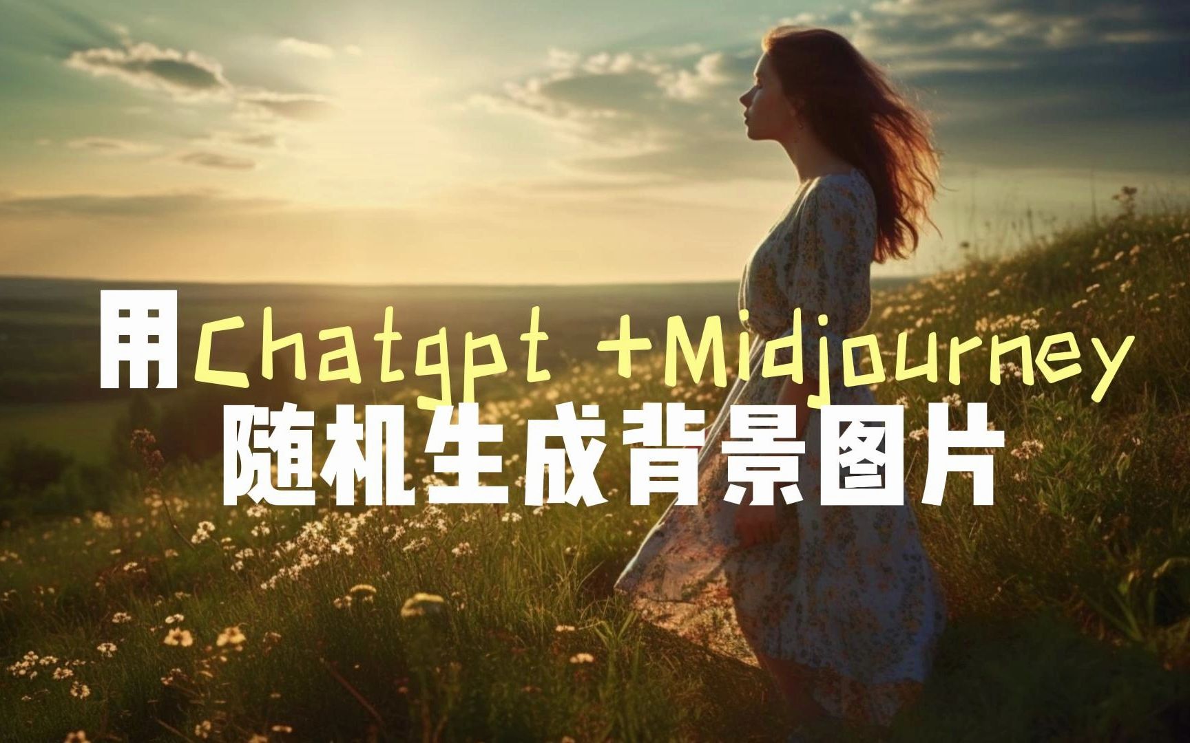 用Chatgpt+Midjourney随机生成背景图片哔哩哔哩bilibili