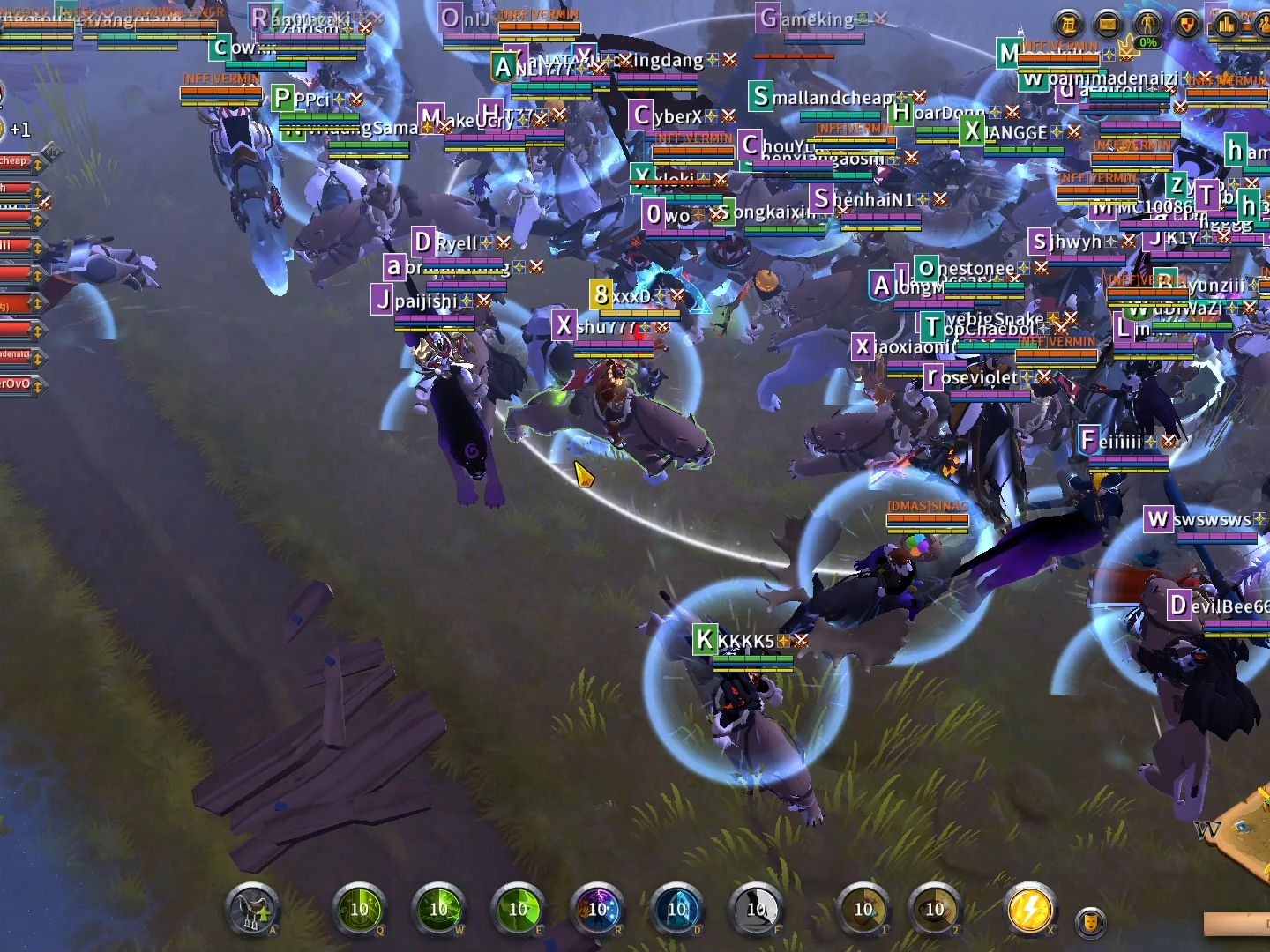 【阿尔比恩ol】yylx vs nff challenge自然奶视角 utc7:57 2024-02-19