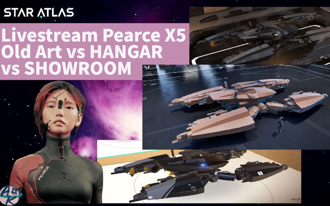 区块链 网络游戏 星图 Star Atlas: Pearce X5 Spaceship ... Artwork & Showroom & Hangar