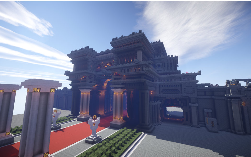 minecraft天空城项目建筑一期附带新手建筑教学别人的世界