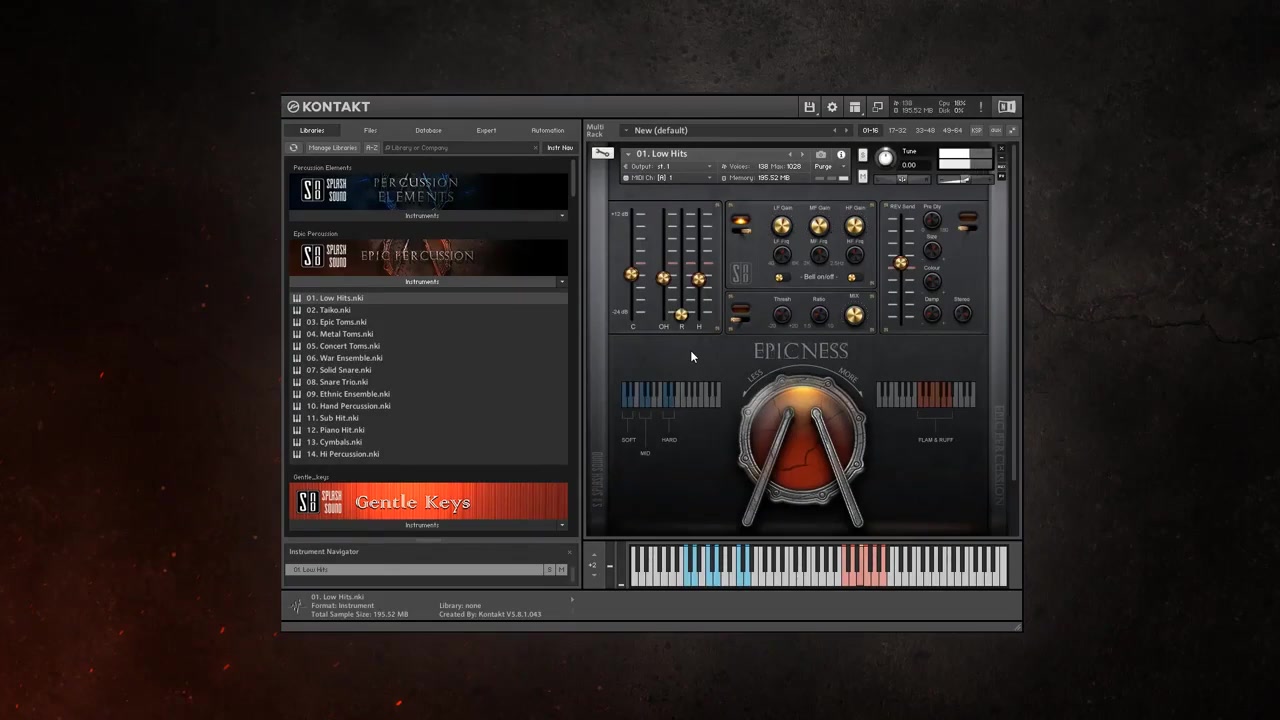 史诗作曲打击大鼓太鼓音源 Splash Epic Percussion v1.1 KONTAKT哔哩哔哩bilibili