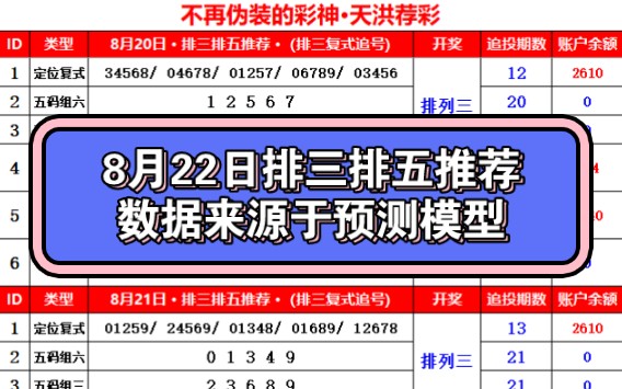 8月22日排三排五推荐,有理想信念的人才有机会逆袭人生!哔哩哔哩bilibili