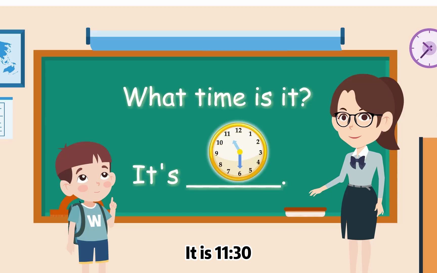 [图]四年级下Unit 2 What time is it?单元微课