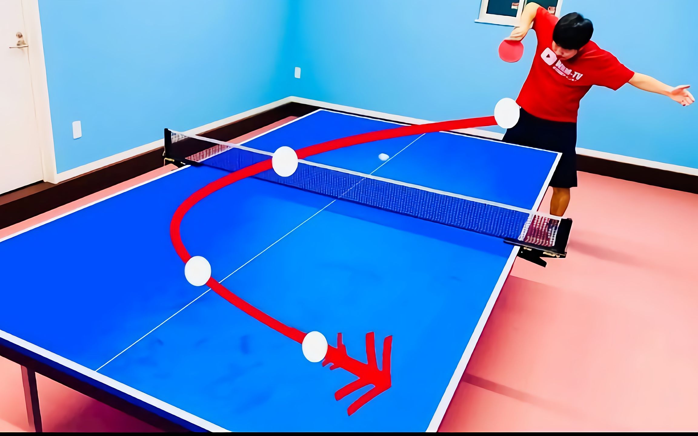 wrm横板反手发球的诀窍