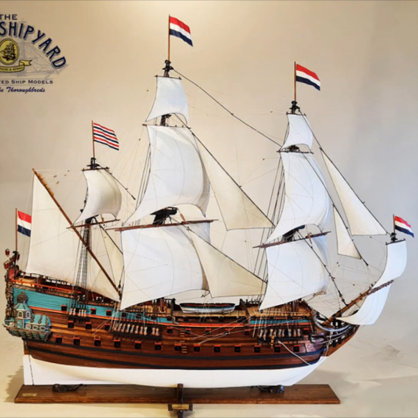 荷兰传奇旗舰七省号帆船模型_哔哩哔哩_bilibili