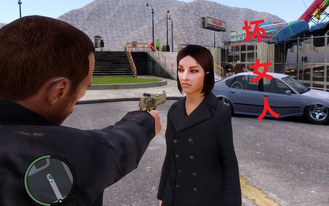 [图]【GTA4】当你用冲击力为999999的沙漠之鹰去做任务会怎么样？【第一期】