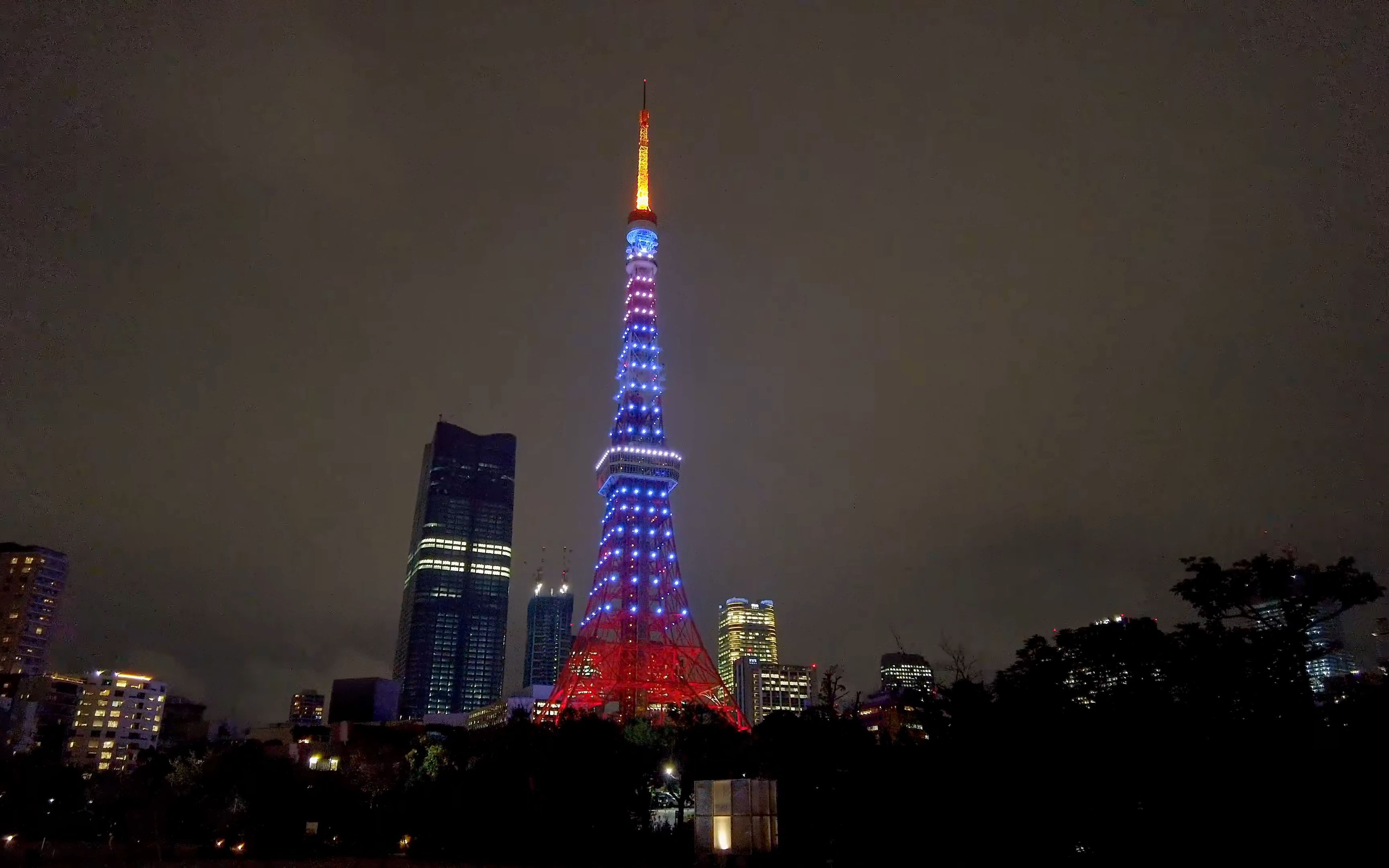 【超清日本】【东京】【4K】2022 东京 世界杯 东京塔日本队应援色哔哩哔哩bilibili