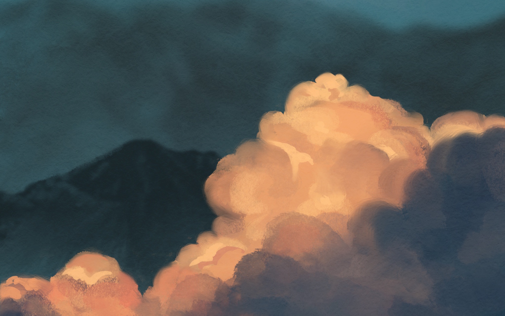 「procreate」又来画风景啦