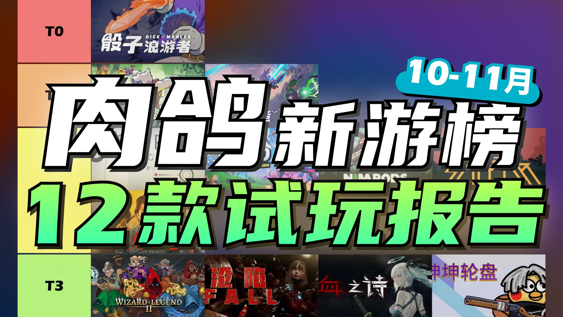 全网最全!本月上线的12款肉鸽大盘点!【新游推荐】哔哩哔哩bilibili游戏推荐