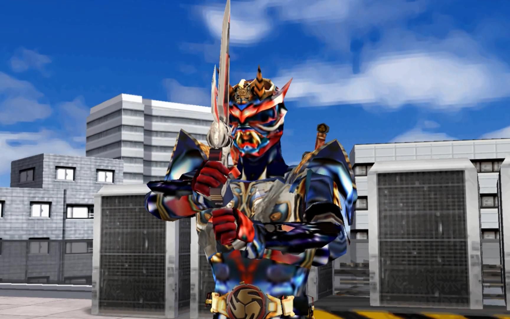 假面骑士:异类响鬼vs骑士2号,必杀技装甲燃刃红莲薙