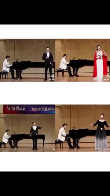 向经典致敬:第五届全国声乐展演,几张照片记录了和同学们的精彩瞬间哔哩哔哩bilibili