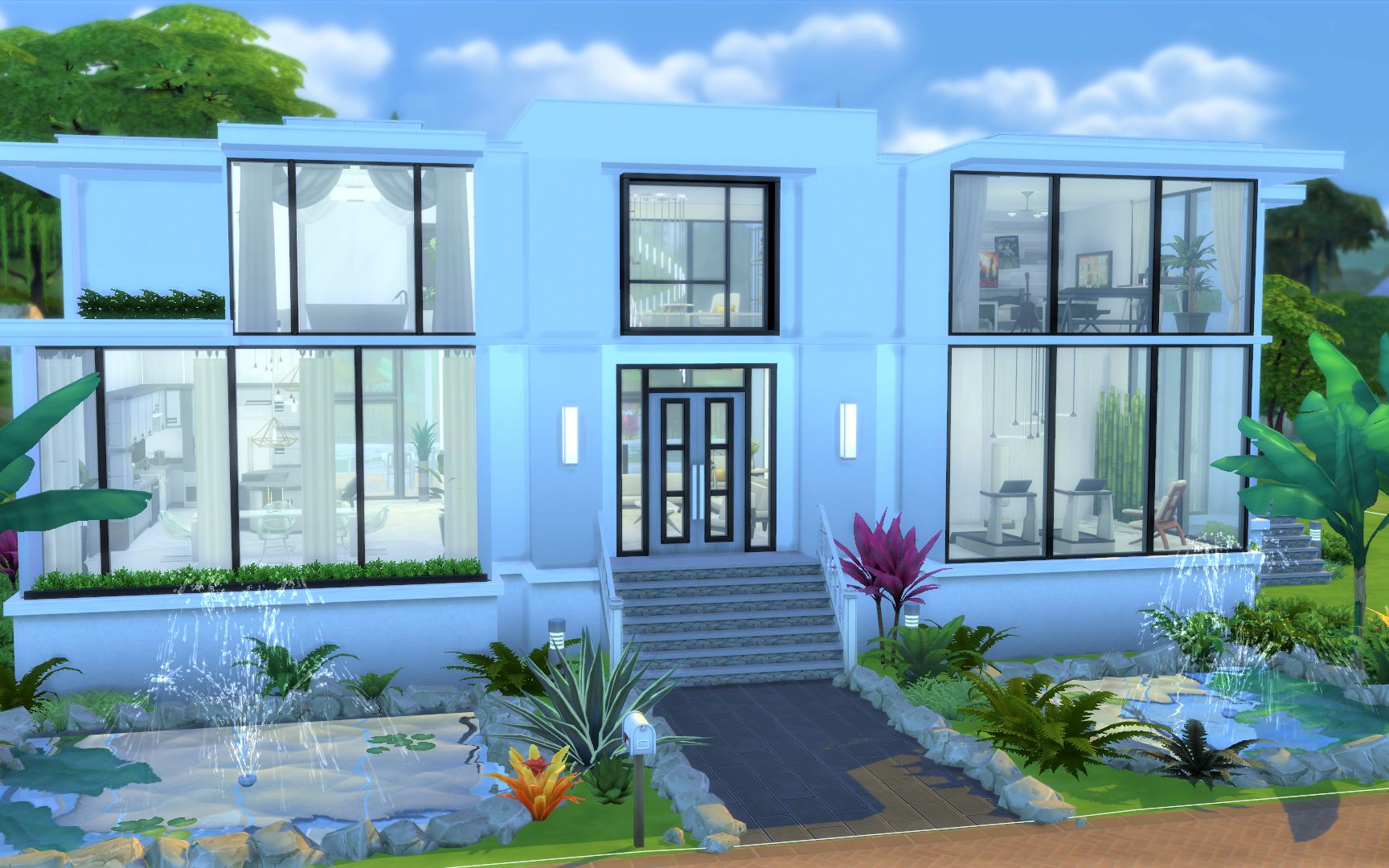 【模拟人生4速建】简约现代别墅|no cc