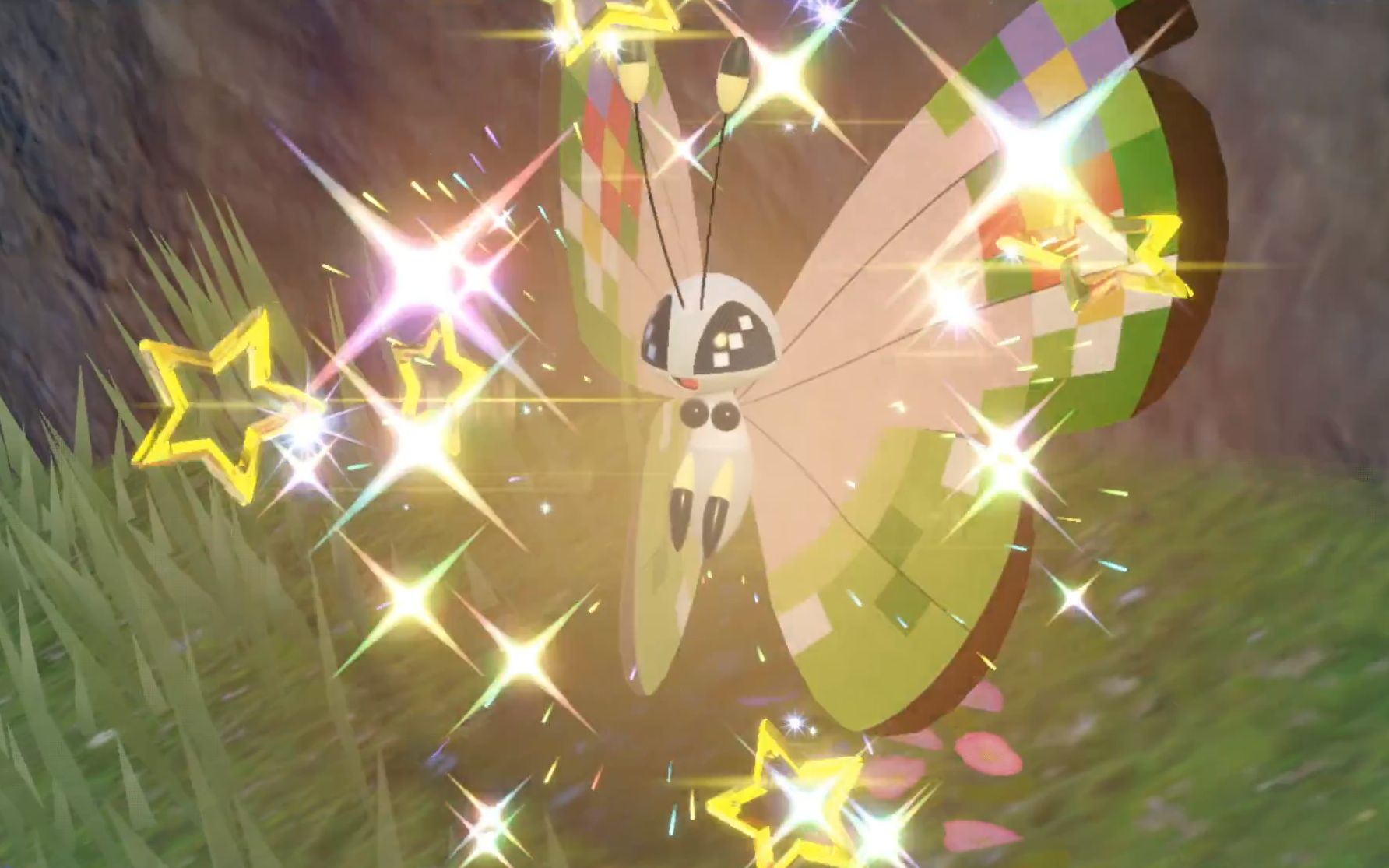 【宝可梦朱紫】黄昏之证的闪光彩粉蝶