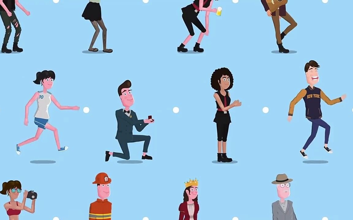 fcpx插件:卡通人物角色场景解说转场图标mg动画元素包 brightly