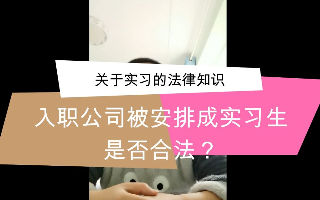 正式入职被签订实习协议,是否合法?哔哩哔哩bilibili