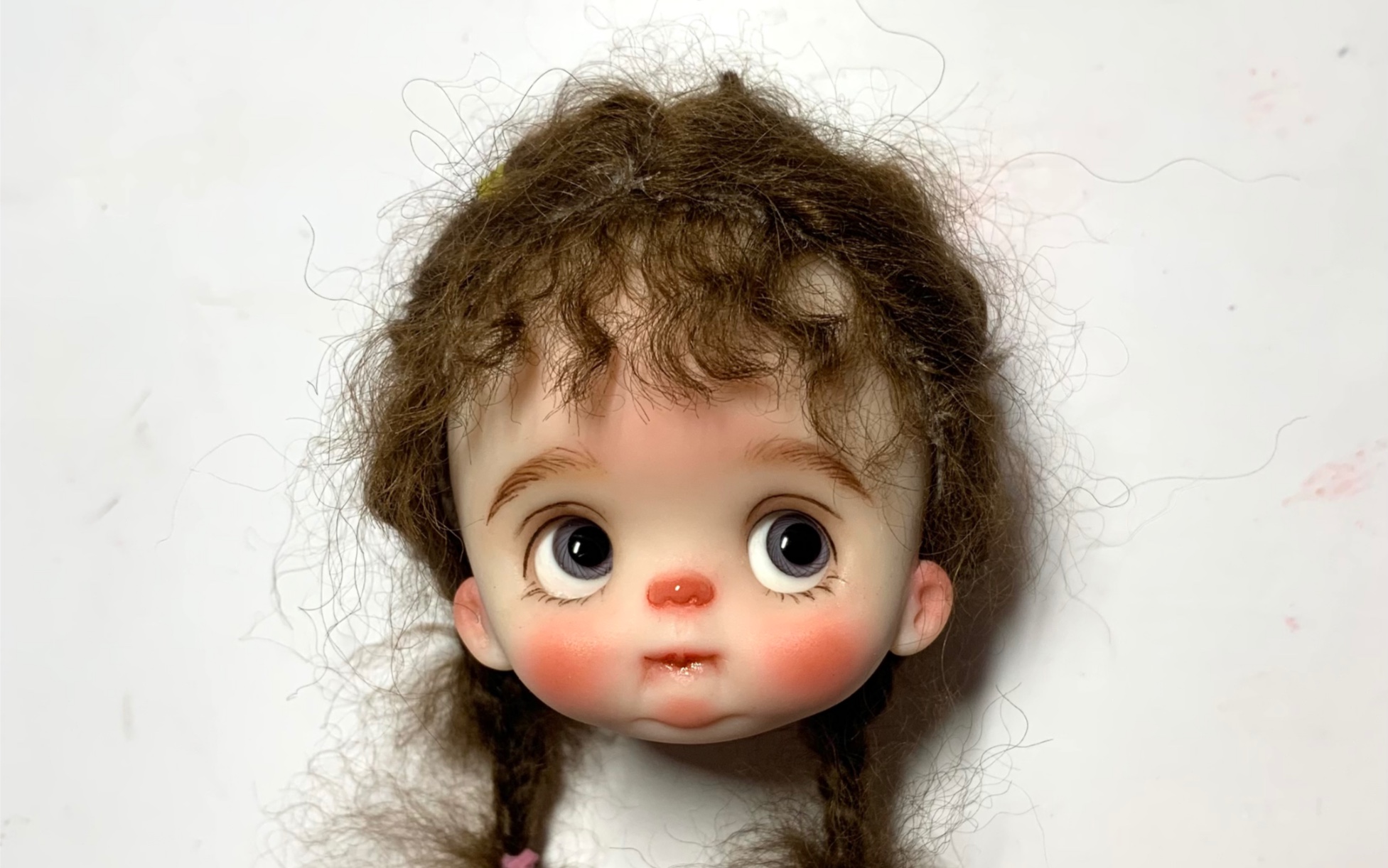 ob11可动眼抿嘴娃制作过程