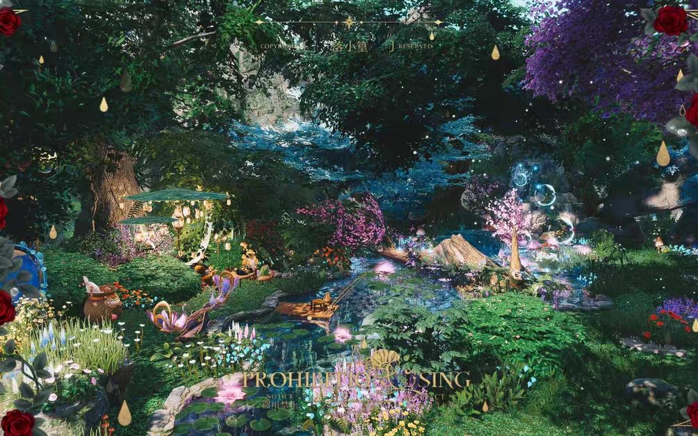 【纳芙森林】剑网3梦幻精灵主题2k平蓝图,嘿魔法师,欢迎来到纳芙森林