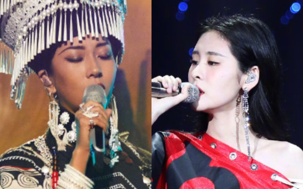 对比向吉克隽逸张碧晨混声音域对比a4f5