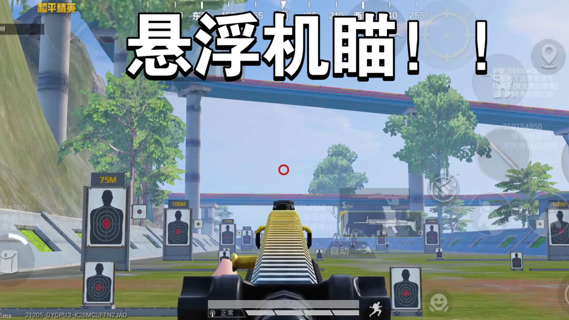 什么!和平精英出悬浮机瞄了!