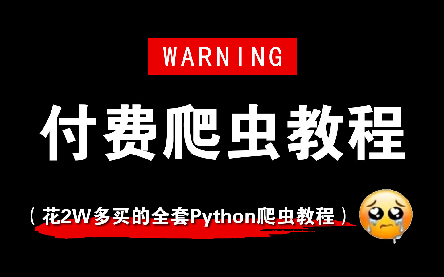 【爬虫教程】⚠️某知名机构2024最新Python爬虫付费VIP教程,请低调使用!进阶Python教程首选!全程干货无废话!哔哩哔哩bilibili