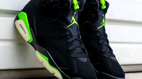 air jordan 6 retro  "黑绿电光绿" aj6