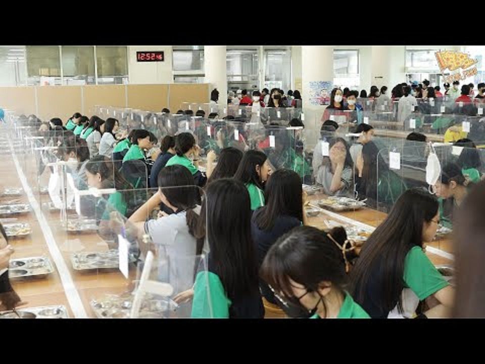 【韩国美食】820人份的伙食制作过程,韩国中学食堂饭食哔哩哔哩bilibili