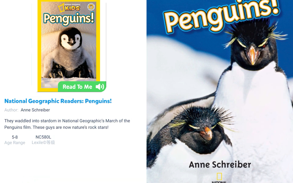 [图]Miss Bean loves Science: National Geographic Readers:Penguins!