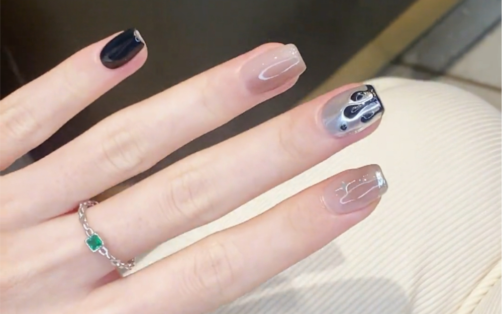 甜酷风美甲#超好看的美甲#仙女必备#美甲款式推荐#高级感美甲#夏季