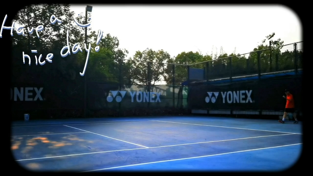 清晨练球,宁静舒适,迎接2024武汉网球公开赛