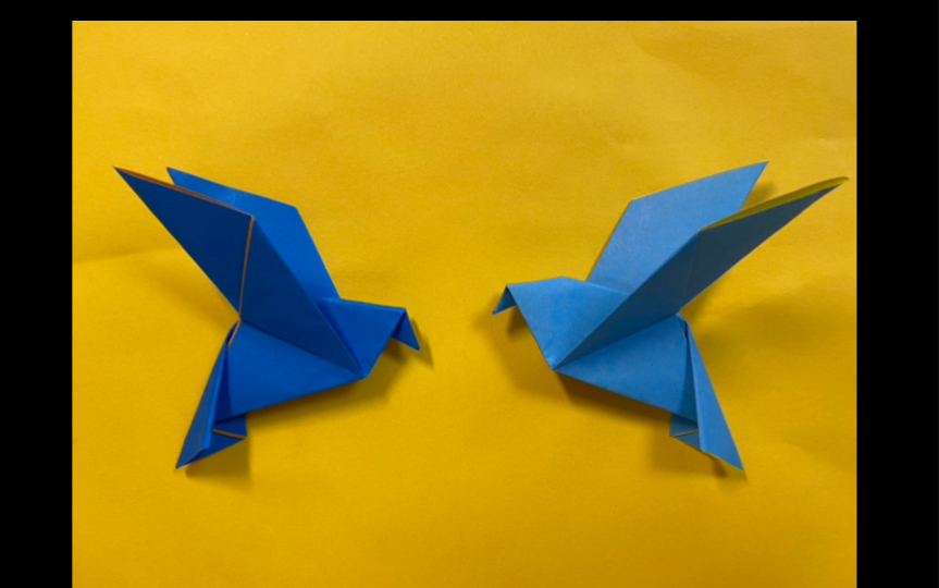 鸽子折纸步骤图简单图片