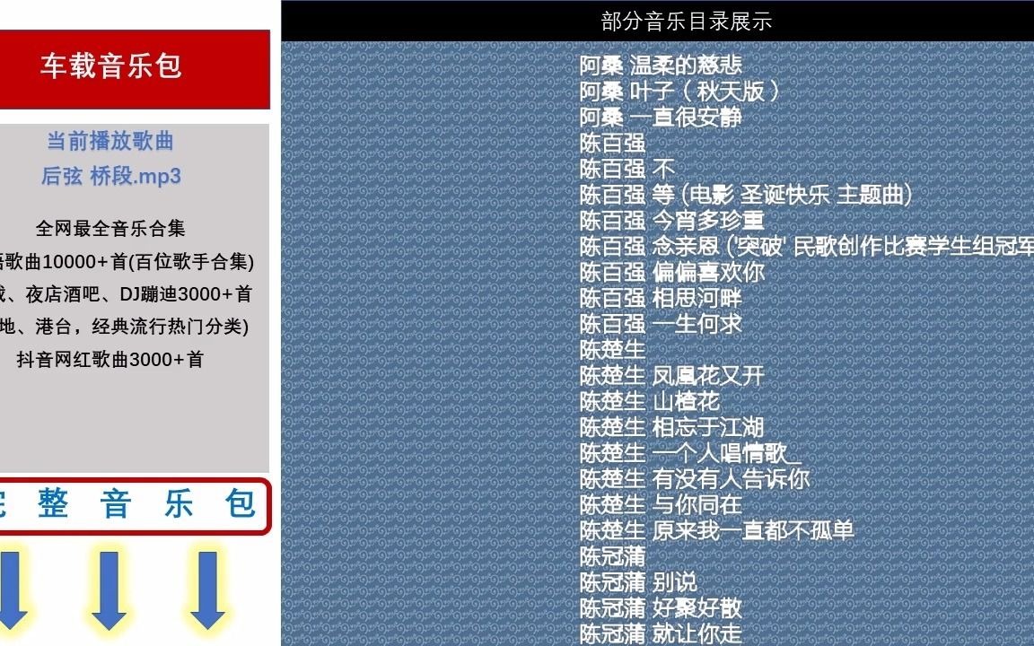 2024-车载经典歌曲大全100首-车载音乐2024最新歌单