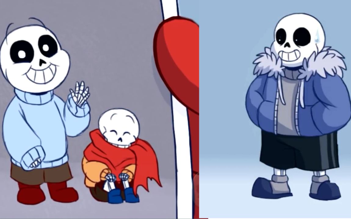 undertale动画当大伙知道sans小时候这么瘦