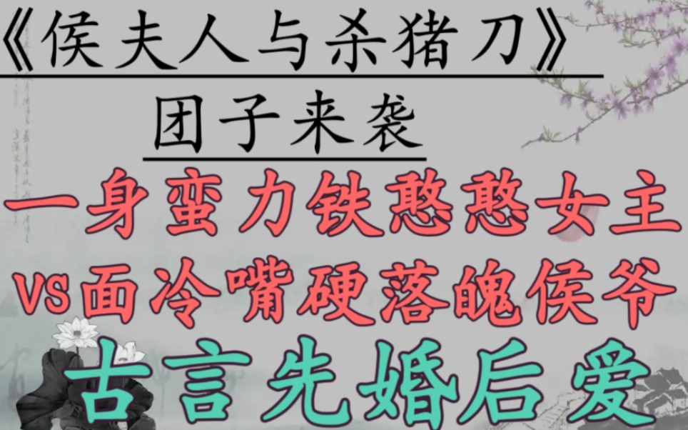 【完结古言推文】 铁憨憨杀猪娘子vs毒舌傲娇侯爷,假戏真做,朝堂权谋,家国天下,大格局古言!《侯夫人与杀猪刀》by团子来袭哔哩哔哩bilibili