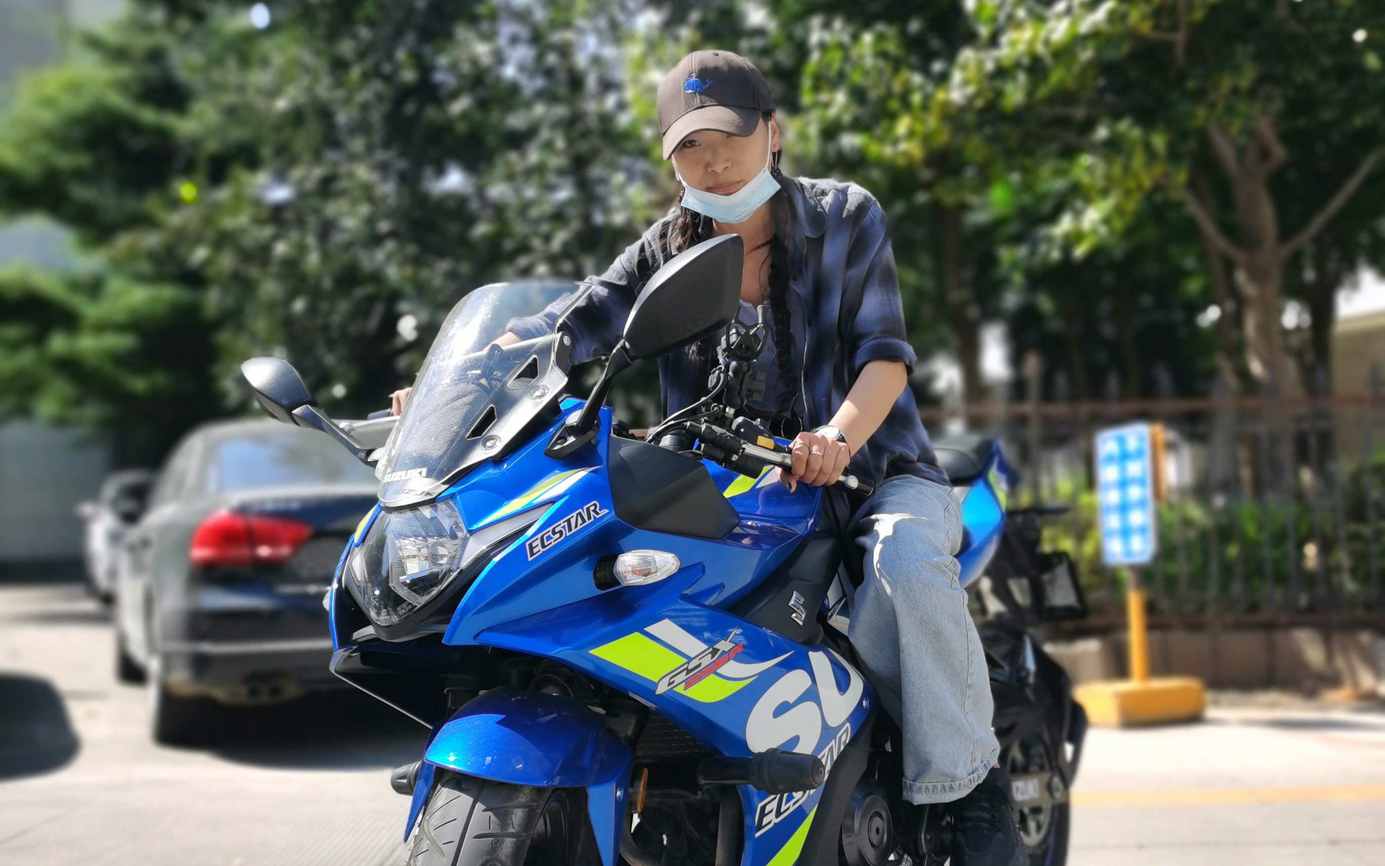 铃木gsx250r美女骑士摩旅之行