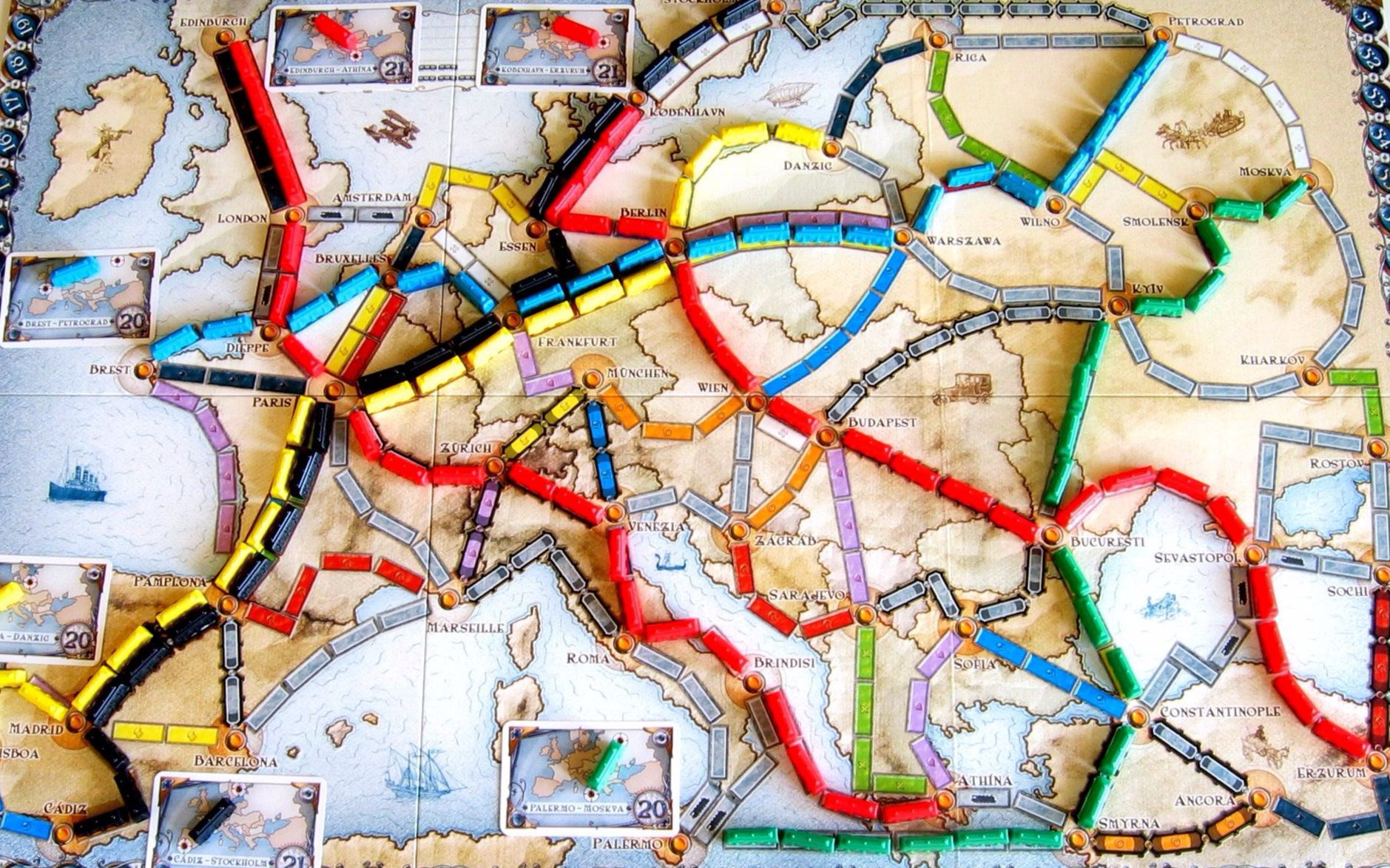 mrbox桌游开箱铁路环游欧洲篇