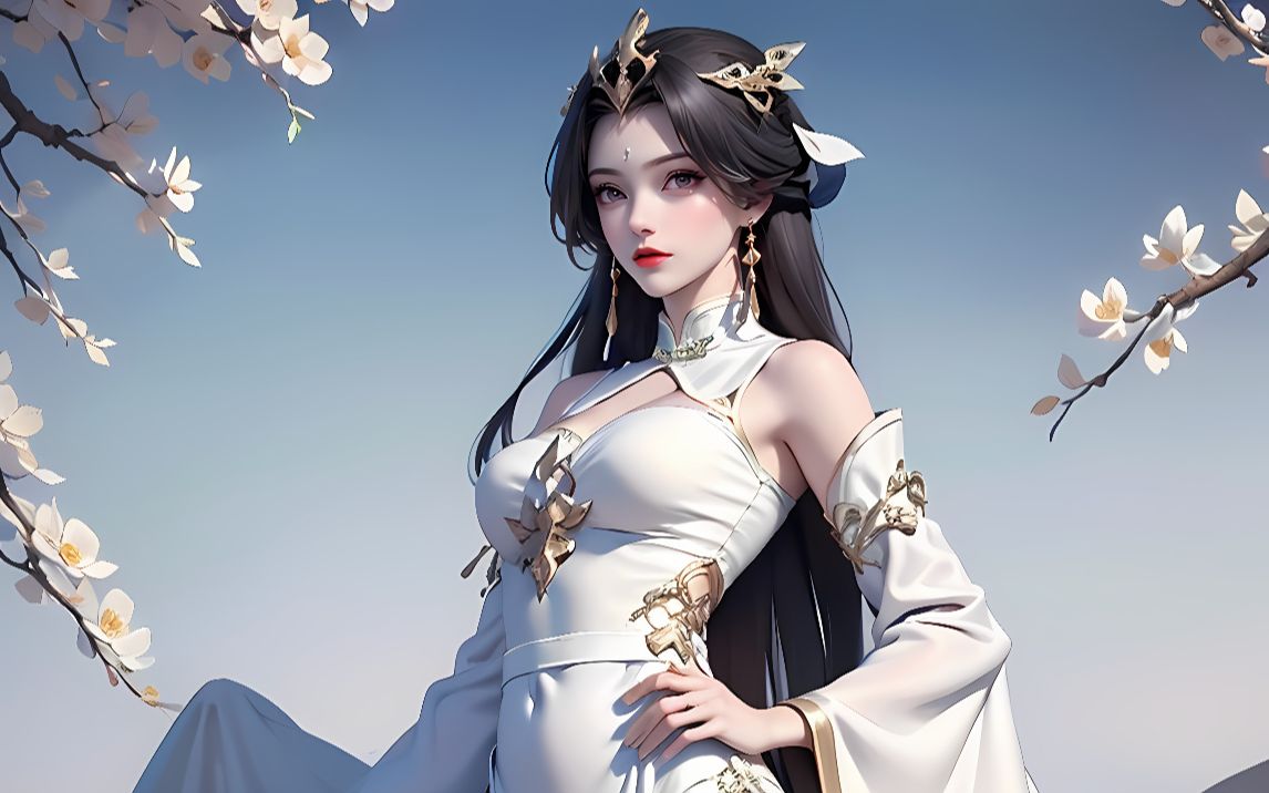 04柳神青花旗袍壁纸分享