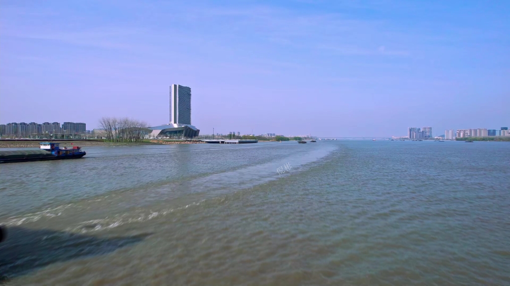 航拍南京扬子江