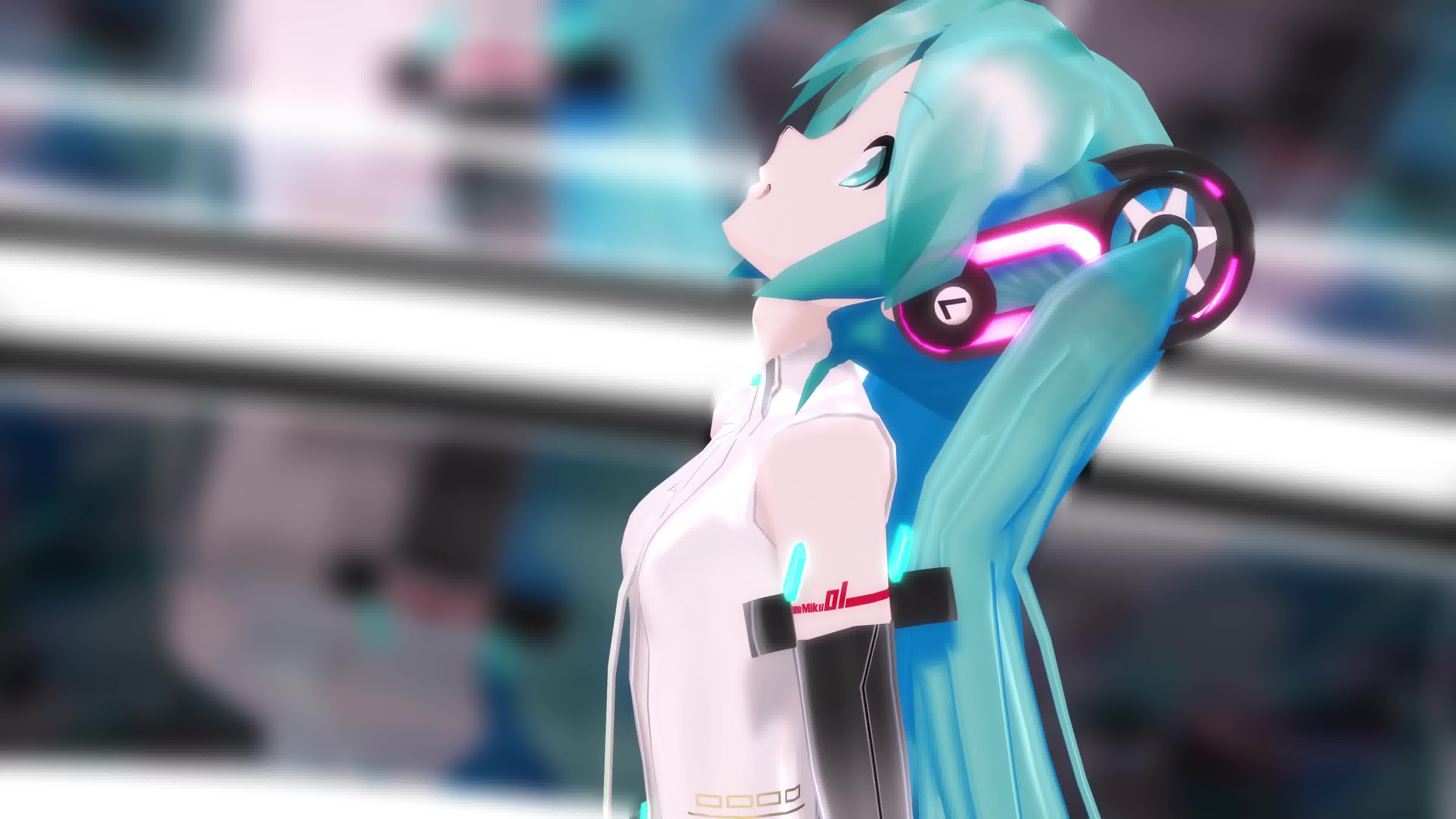 【mmd】lat式append风初音ミクで「ゴーストルール」_4k_哔哩哔哩 (゜
