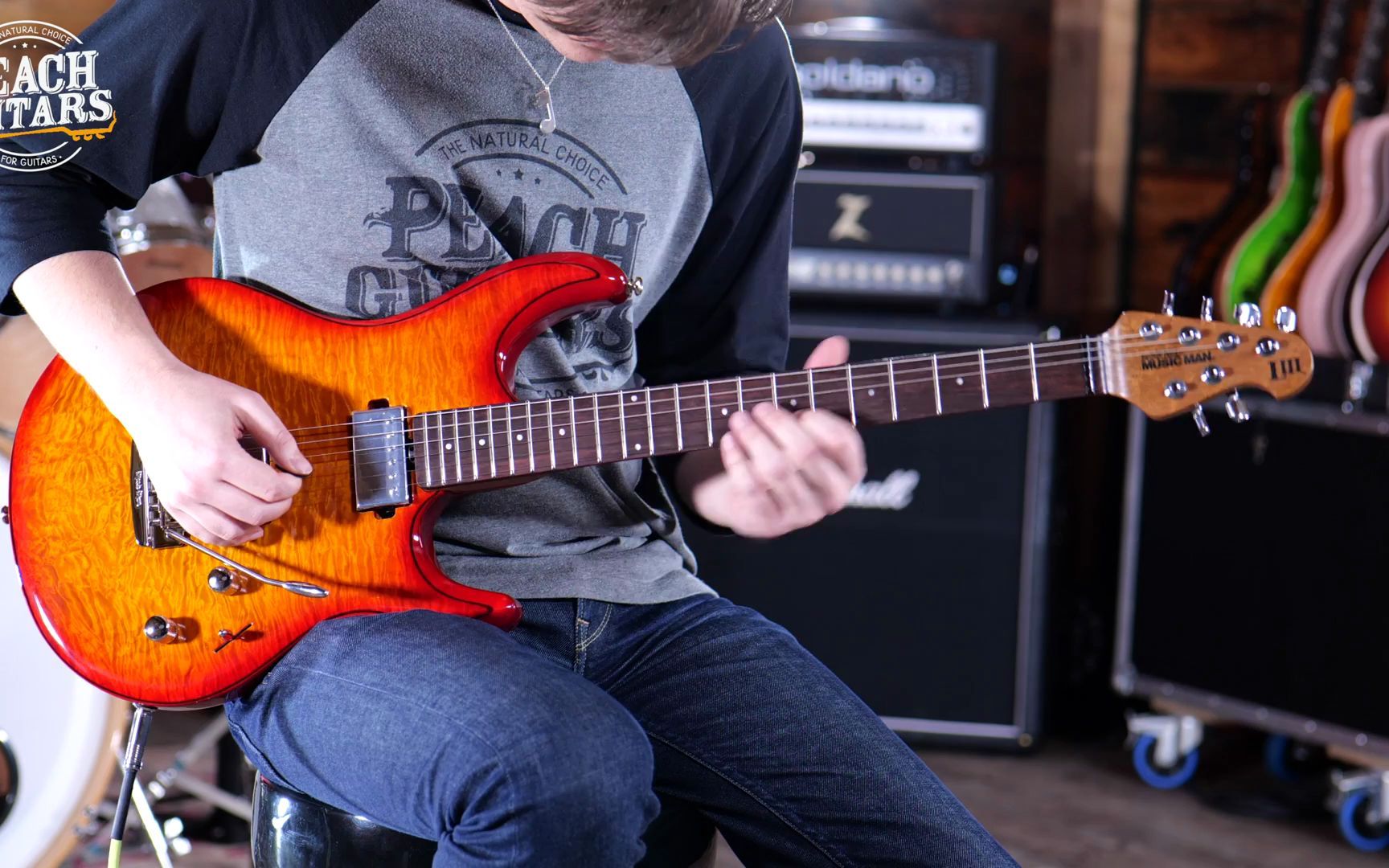 musicmanlukeiiihhcherryburstquiltfiguredroaste名琴欣赏d