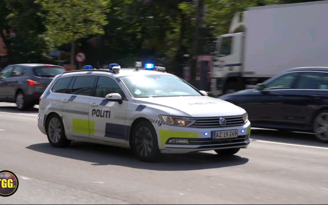 (合集)丹麦哥本哈根警车出警合集