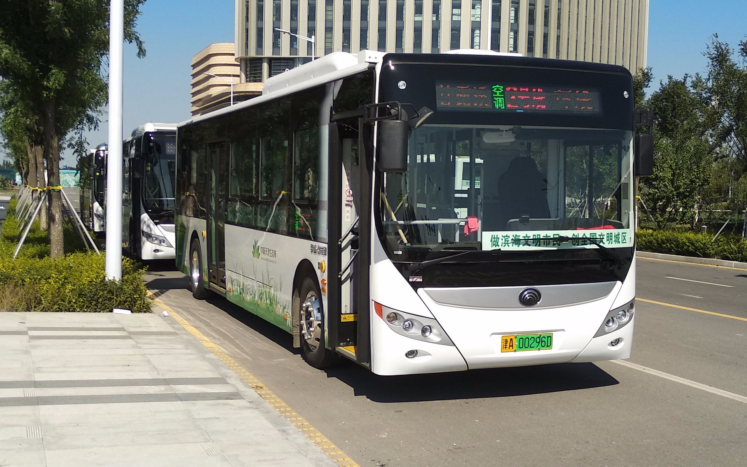 天津中新生态城公交pov生态城2号线环线甘露溪甘露溪