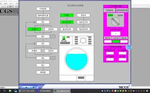 Download Video: S7-200与MCGS的全自动洗衣机控制系统设计