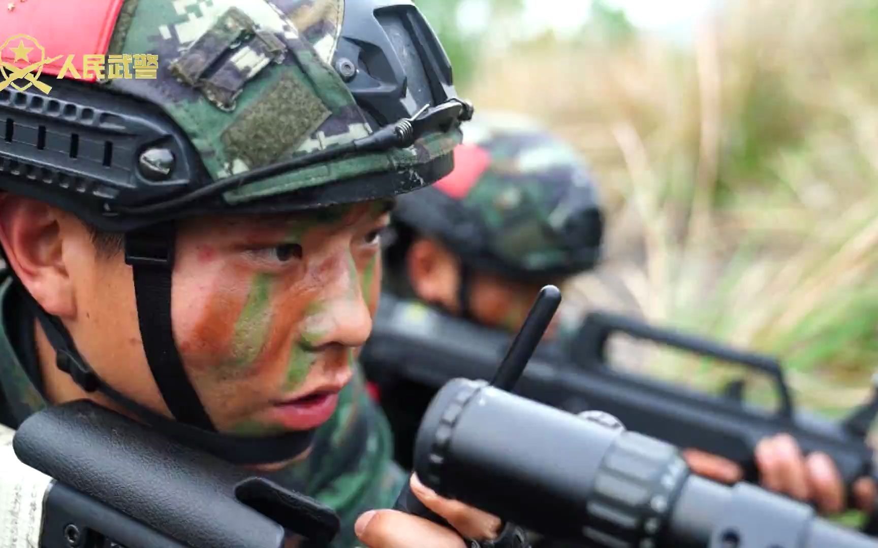 武警四川总队绵阳支队特战队员山地捕歼演练