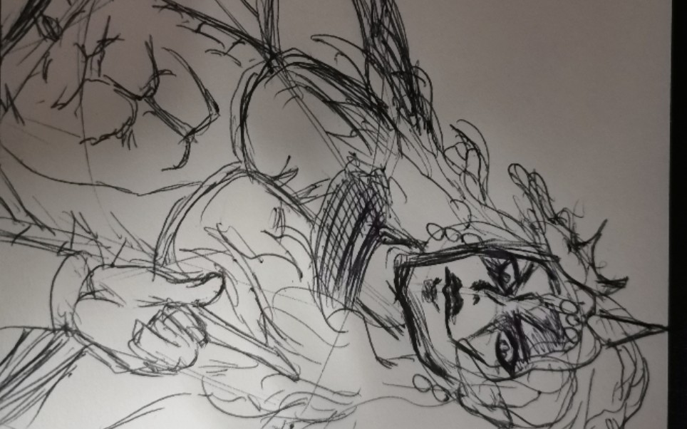 圆珠笔画个邪神卡兹