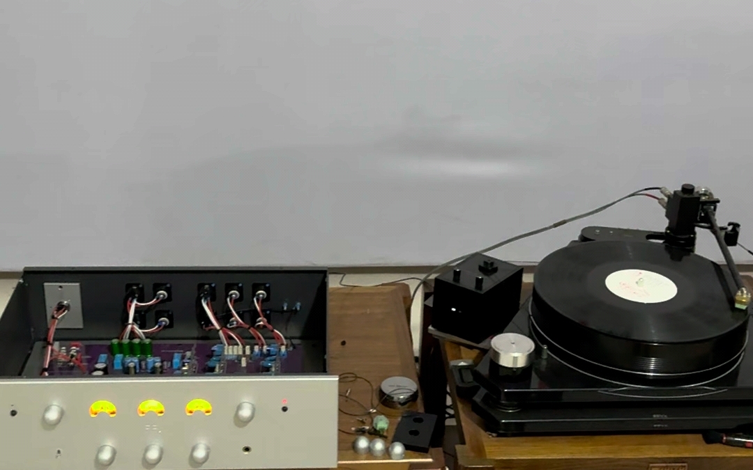 菲凡最新版ph3mkiii分体电源唱头放大器测试视频#黑胶唱放#lp唱放#mm