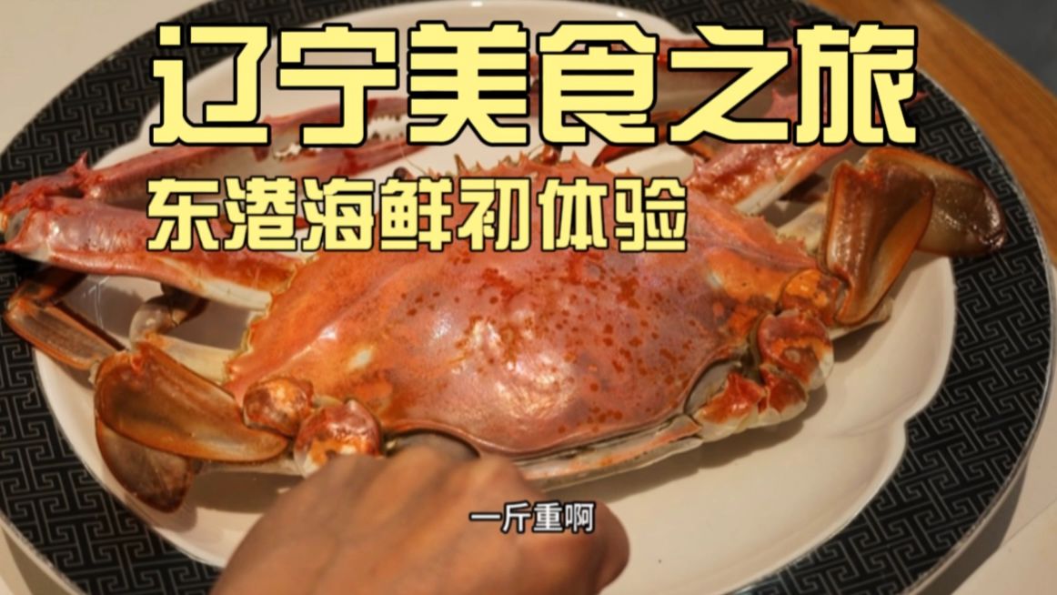 东港海鲜初体验！飞蟹大到当面具，鸟贝蚬子鲜上头，烤油边太绝了~【辽宁美食之旅EP1】